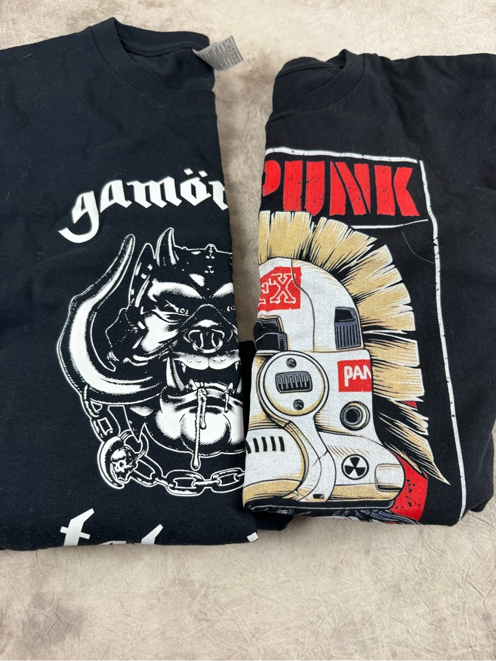 Gildan Black Punk Graphic Tees Star Wars NOFX Motörhead
